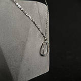 Срібне кольє Proba з фіанітами, вага виробу 2,1 гр (2186984) 450500 розмір, фото 7