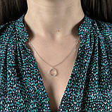 Срібне кольє Proba з фіанітами, вага виробу 2,1 гр (2186984) 450500 розмір, фото 8