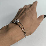 Срібний браслет Proba з фіанітами, вага виробу 2,18 г (2186991) 1720 розмір, фото 7