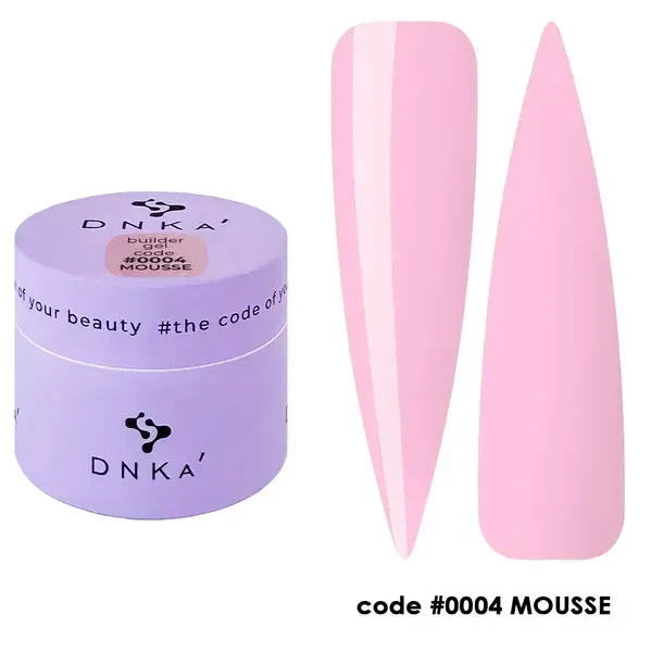 Гель для нарощування нігтів DNKa' Builder Gel Mousse #0004, 15 мл, фото 1
