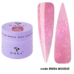 Гель для нарощування нігтів DNKa' Builder Gel Mousse #0006, 15 мл