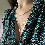 Срібне кольє Proba з натуральними перлами барочним, вага виробу 6,88 г (2187134) 500 розмір, фото 9