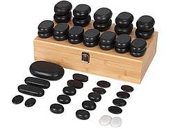 Масажні камені 45 шт Habys  Камені для стоун-масажу Якісні камені для стоун-масажу Базальтові камені