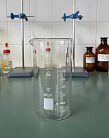 Склянка висока скляна, В-1-800 ТС, 800 мл із носиком та друкованою шкалою. Україна