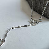 Срібне кольє Proba з без каменів, вага виробу 6,1 г (2187356) 450 розмір, фото 3