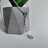 Срібне кольє Proba з без каменів, вага виробу 6,1 г (2187356) 450 розмір, фото 5