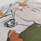 Срібне кольє Proba з фіанітами, вага виробу 2,51 г (2187486) 400450 розмір, фото 2