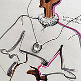 Срібне кольє Proba з фіанітами, вага виробу 2,51 г (2187486) 400450 розмір, фото 3