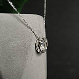 Срібне кольє Proba з фіанітами, вага виробу 2,51 г (2187486) 400450 розмір, фото 6