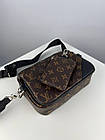 Чоловіча сумка через плече лочки вінон стильна Сумка-месенджер 3 в 1 Louis Vuitton, класична щоденна, фото 2
