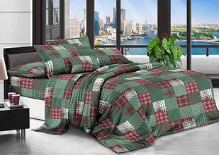 Постільна білизна комплект двоспальний бязь розмір 175х215 см з візерунком