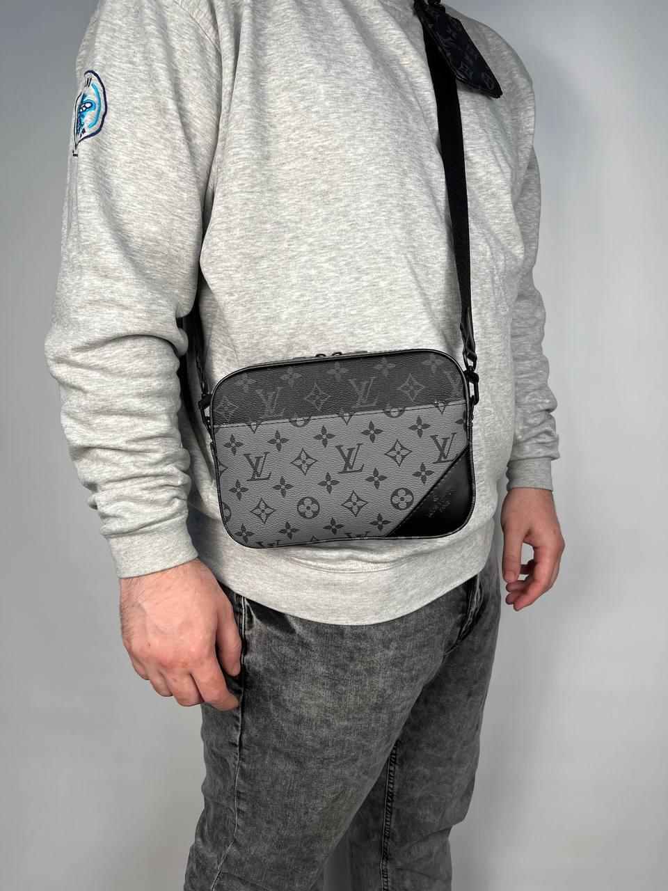 Чоловіча сумка через плече луї вітон стильна Сумка-месенджер 2 в 1 Louis Vuitton, класична щоденна, фото 1