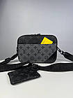 Чоловіча сумка через плече луї вітон стильна Сумка-месенджер 2 в 1 Louis Vuitton, класична щоденна, фото 4