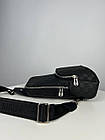 Чоловіча сумка-слінг-луї вінон Нагрудна туристична Louis Vuitton шкіряна через плече ділова сумка чорна, фото 4