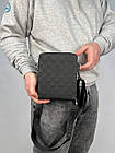 Чоловіча шкіряна сумка через плече Луї Вітон стильна Louis Vuitton, гарні чоловічі сумки зручні, фото 7