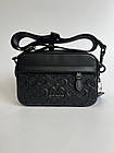 Сумка coach чоловіча через плече класична щоденна шкіряна чорна Crossbody сумки чоловічі на подарунок, фото 9