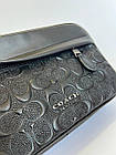 Сумка coach чоловіча через плече класична щоденна шкіряна чорна Crossbody сумки чоловічі на подарунок, фото 10