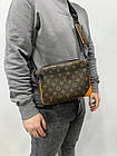 Чоловіча сумка через плече луї вітон стильна Сумка-месенджер 3 в 1 Louis Vuitton, класична щоденна, фото 9