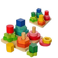 Дерев'яна іграшка Limo Toy Геопірамідки (MD 1190)