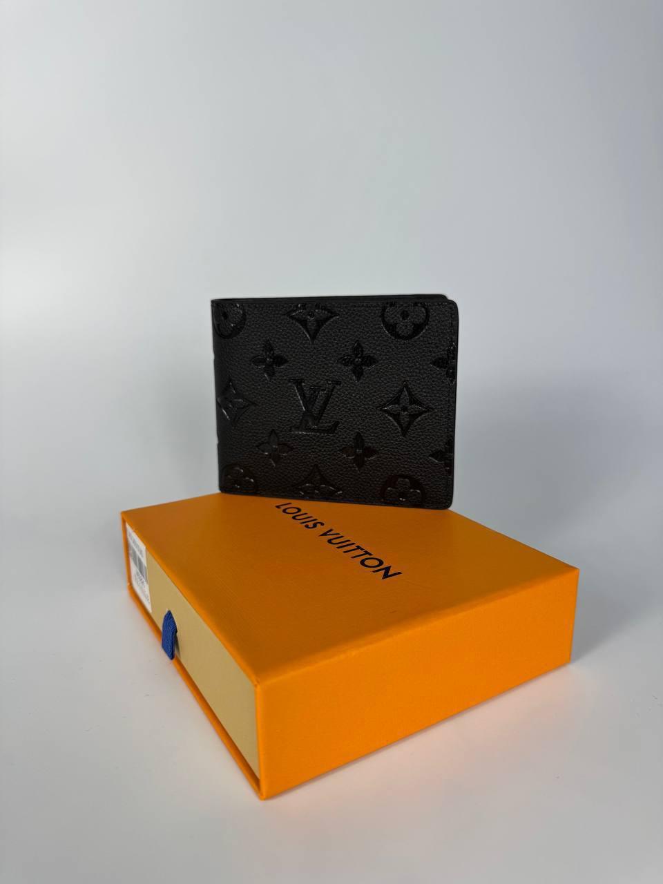 Гаманець louis vuitton портмоне луї витон Кошелькі з принтом з екошкіри для чоловіків, маленький чорний гаманець, фото 1