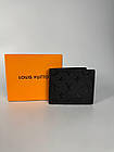 Гаманець louis vuitton портмоне луї витон Кошелькі з принтом з екошкіри для чоловіків, маленький чорний гаманець, фото 5