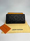 Гаманець louis vuitton портмоне луї витон Кошелькі з принтом з екошкіри для чоловіків, чорний гаманець, фото 5