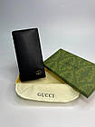 Гаманець  Gucci  портмоне Гуччі Кошелькі з принтом з екошкіри для чоловіків, чорний гаманець, фото 4