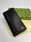 Гаманець  Gucci  портмоне Гуччі Кошелькі з принтом з екошкіри для чоловіків, чорний гаманець, фото 5