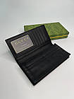 Гаманець  Gucci  портмоне Гуччі Кошелькі з принтом з екошкіри для чоловіків, чорний гаманець, фото 6