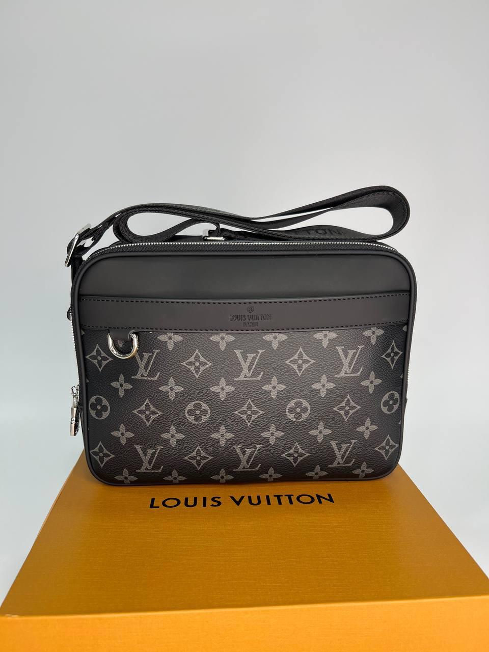 Чоловіча шкіряна сумка через плече Луї Вітон стильна Louis Vuitton, гарні чоловічі сумки зручні, фото 1
