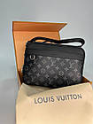 Чоловіча шкіряна сумка через плече Луї Вітон стильна Louis Vuitton, гарні чоловічі сумки зручні, фото 8