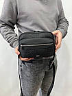 Сумка чоловіча через плече месенджер Діор сумка чорна планшетка Christian Dior сумка повсякденна, фото 7
