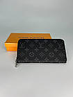 Гаманець louis vuitton портмоне луї витон Кошелькі з принтом з екошкіри для чоловіків, чорний гаманець, фото 2