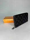 Гаманець louis vuitton портмоне луї витон Кошелькі з принтом з екошкіри для чоловіків, чорний гаманець, фото 8