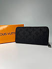 Гаманець louis vuitton портмоне луї витон Кошелькі з принтом з екошкіри для чоловіків, чорний гаманець, фото 3