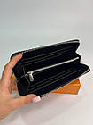 Гаманець louis vuitton портмоне луї витон Кошелькі з принтом з екошкіри для чоловіків, чорний гаманець, фото 6