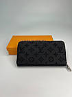 Гаманець louis vuitton портмоне луї витон Кошелькі з принтом з екошкіри для чоловіків, чорний гаманець, фото 7