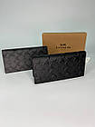 Стильний чоловічий гаманець виконаний зі шкіри з фірмовою канвою., фото 2