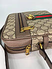 Чоловіча сумка через плече Gucci натуральна шкіра Модна Сумка Для Чоловіків класична щоденна сумка, фото 3