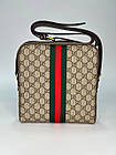Чоловіча сумка через плече Gucci натуральна шкіра Модна Сумка Для Чоловіків класична щоденна сумка, фото 7