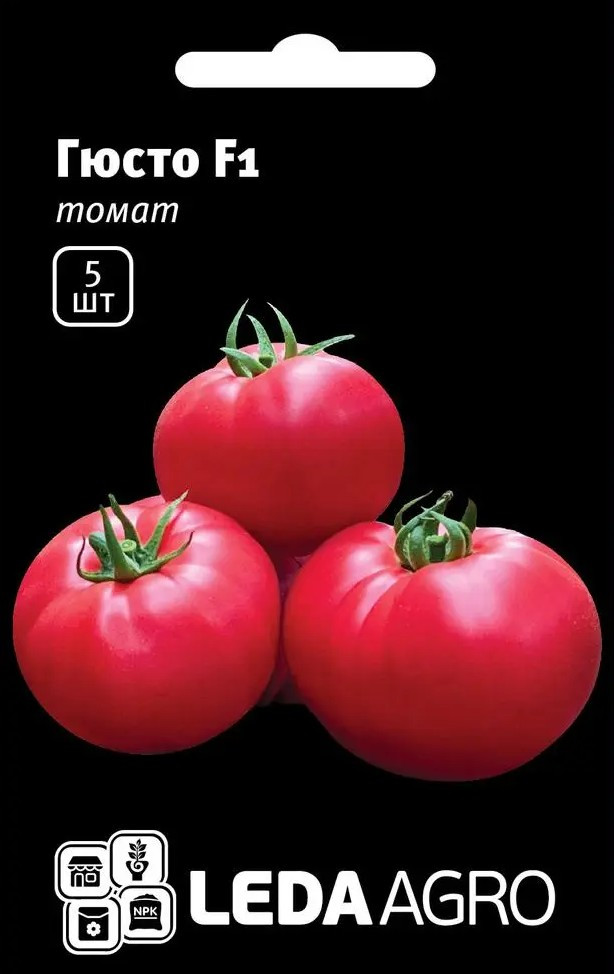 Томат Гюсто F1, рожевий, 5 шт (Leda Agro), фото 1