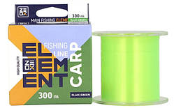 Волосінь Element Carp 300 м Fluo Green 0.285 мм 9.5 кг