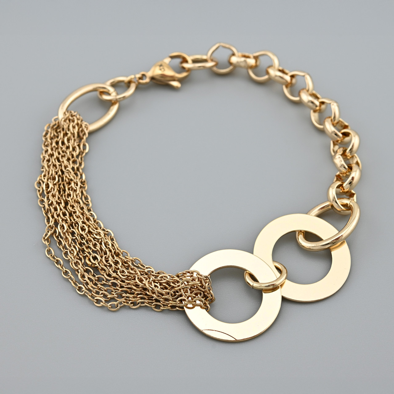 УЦІНКА Браслет Аріанна 49558расп точки подряпини ширина 6 мм позолота 18К довжина 18, фото 1