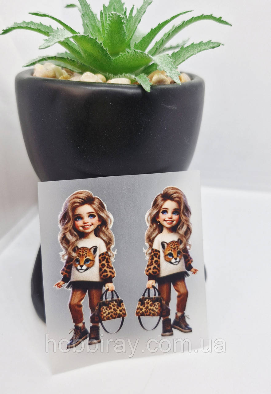 Термо наліпки для переносу на стрічки. 2 шт. Розмір 2*5,5см., фото 1