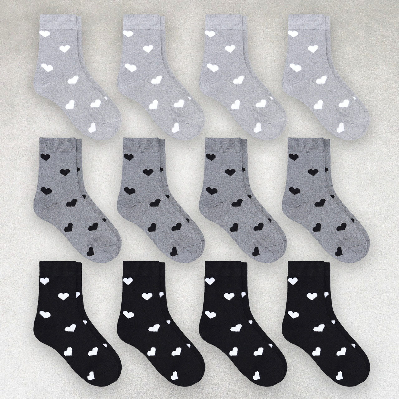 Шкарпетки зимові жіночі 12 пар «Сердечка» махрові розмір 36-40 арт. 324.12, фото 1