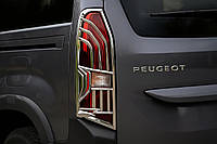 Хромированные Накладки на Задние Фонари (2 шт, ABS) для Peugeot Partner/Rifter 2019- гг