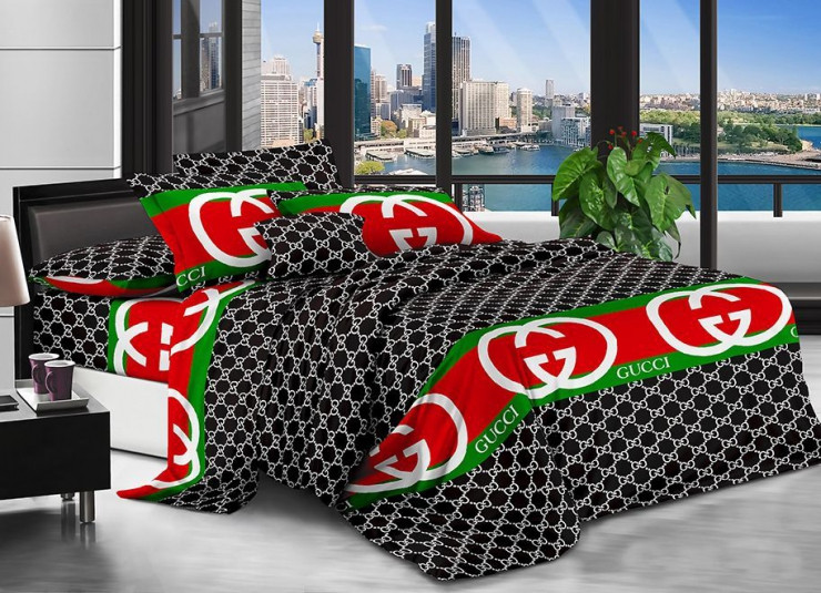 Постільна білизна з бязі комплект євро розмір 200х215 см малюнок квіти, фото 1