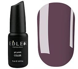 Гель-лак Edlen Color 028 (темно-коричневий, емаль), 9 мл