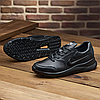Чоловічі шкіряні кросівки (натуральна шкіра) чорні демісезонні для чоловіків на весну осінь, розміри 40-45, фото 3