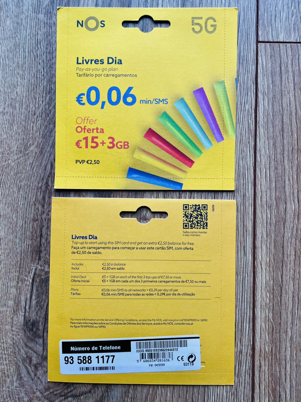 Сім карти Португалії NOS🇵🇹, фото 1